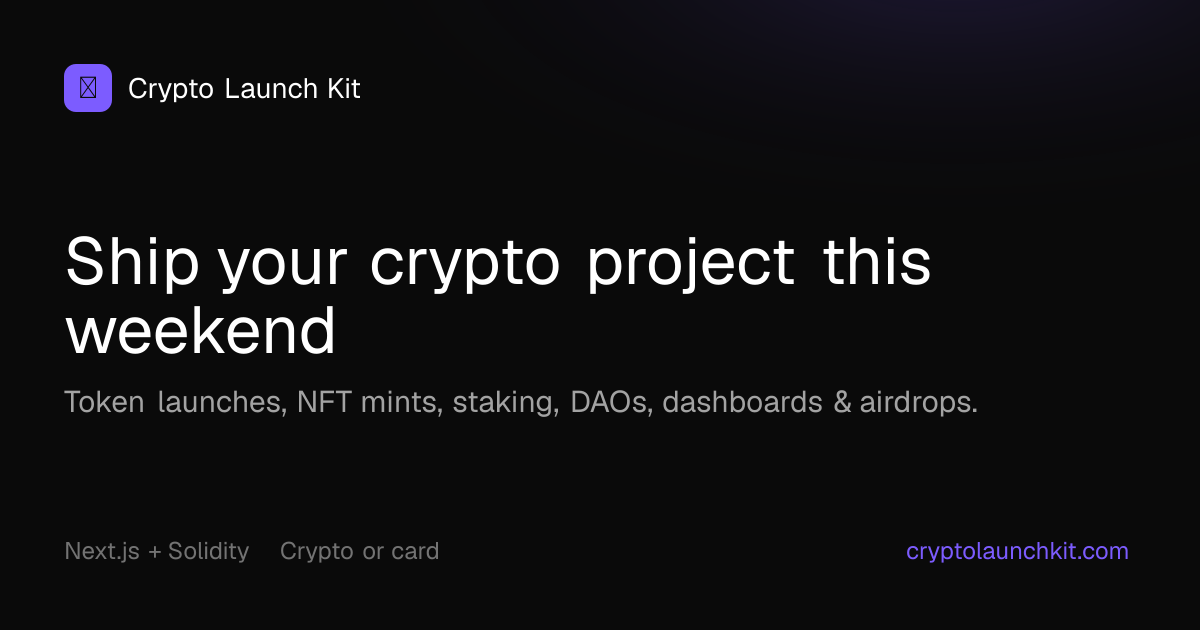 Crypto Launch Kit screenshot